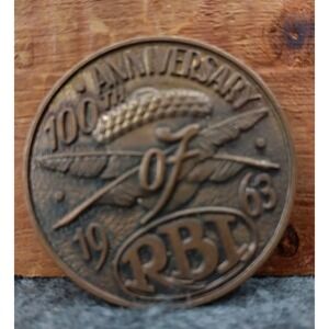 Rochester Business Institute RBI 100th Anniversary 1863-1963 MEDAL Bronze shade